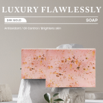 Private Label Bath Products Korea Skin Care Exfoliating Face and Body Whitening Moisturizing 24k Gold Soap for Black Skin