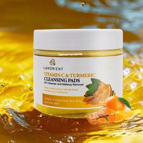 Private Label Korea Skin Care Facial Deep Cleansing Exfoliating Cleanser Pads Skin Whitening Oil Control Cleanser Pads For Women