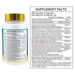 Private Label Available Organic Ron & 92 Minerals Supports Thyroid Health Immunity & Detox Vegan1000mg Sea Moss Capsules