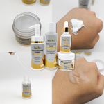 Private Label Korea Skin Care Products Organic Vitamin C Rice Facial Skin Moisturizing and Brightening Skin Care Set (New)