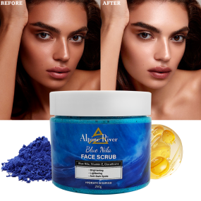 私人品牌身体沐浴产品皮肤美白去角质NILA磨砂去除暗斑，提亮面部和身体磨砂