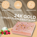 Private Label Bath Products Korea Skin Care Exfoliating Face and Body Whitening Moisturizing 24k Gold Soap for Black Skin