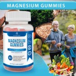 Private Label Organic Vegan Vitamin D Magnesium Citrate Supplement Gummies Ease Sleep Muscle Recovery Magnesium Glycine Gummies