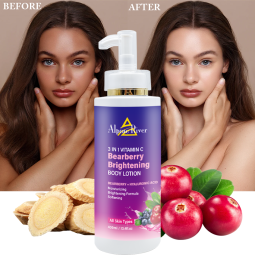 Private Label Natural Organic Body Care Vitamin C Skin Whitening 24-Hour Moisturizing Arbutin Perfume Body Lotion for Women