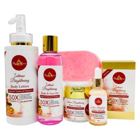 OEM Custom Luxury Korean Skin Care Products Organic Vitamin C Arbutin Skin Whitening And Moisturizing Skin Care Set For Women