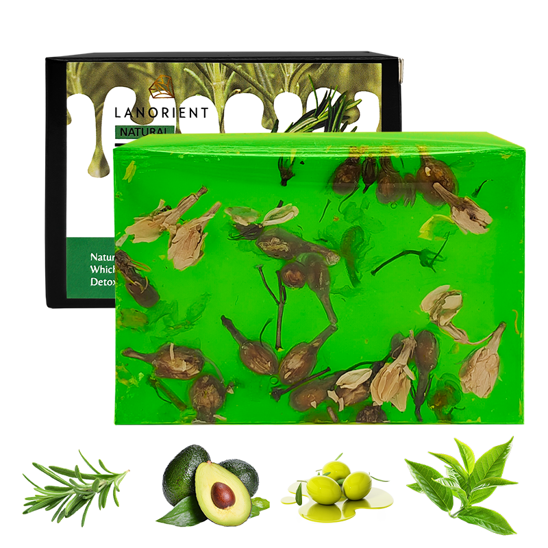 Low MOQ Custom Organic Handmade Soap Jasmine Scented Bath Products Exfoliating Skin Anti-Acne Tea Tree Soap Bar for Women