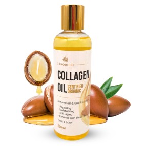 Low MOQ Custom Organic Collagen Skin Nourishing Skin Tone Lightening Face and Body Care Sweet Almond Oil for Skin Glow