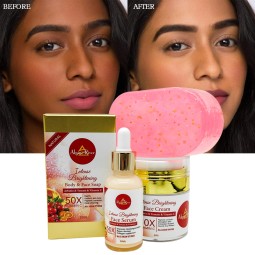 Private Label Korean Beauty Cosmetics Arbutin Skin Whitening Reduce Pigmentation Darkening Tomato Facial Skin Care Set
