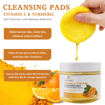 Private Label Korea Skin Care Facial Deep Cleansing Exfoliating Cleanser Pads Skin Whitening Oil Control Cleanser Pads For Women