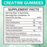 OEM Custom Organic Vegan Relieves Stress Increase Muscle Mass Creatine Monohydrate Gummies 5000mg Improves Training Results