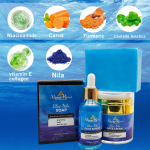OEM Custom Logo Facial Skin Care Products Skin Whitening Cream Removing Dark Spots Serum Nila Soap Skin Care Set for Black Women