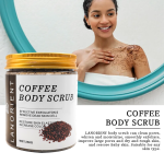 Private Label LANORIENT Vitamin C Skin Exfoliating Whitening Coffee Deep Cleansing Face Body Scrub for All Skin Types