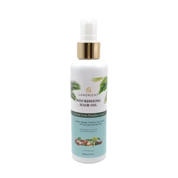 LANORIENT 100% Natural Organic Hair Growth Essential Oil Is Effective for Treating Severe Hair Loss, Suitable for Men and Women