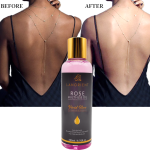 Private Label LANORIENT Vitamin C Skin Whitening Moisturizing Rose Oil Body Care Whitening Massage Oil for Women