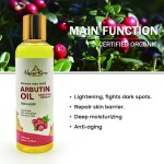 Private Label Vitamin C Skin Whitening and Moisturizing Oil Body Massage Dark Spot Removal Arbutin Oil for All Skin Types