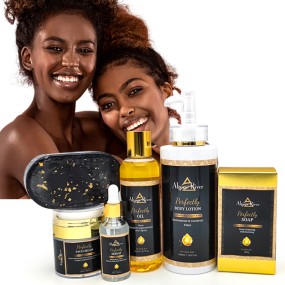 Korean SkinCare Set Beauty Products Remove Dark Spots Turmeric Organic Care Skin Glow Anti-acne Skin Care Set for Black Skin