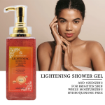 Private Label Korean Bath Product Organic Arbutin Body Exfoliation Lightening And Whitening Shower Gel Body Wash For Black Skin
