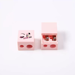 Pencil Sharpener Manufacturer - Blade Dual Holes Sharpener Tools Cosmetic with Cleaner