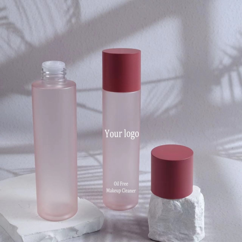 Makeup Remover Manufacturer - Deep Liquid Cleanser Oil Free Pink Bottle Clear Vegan