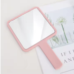 Makeup Mirror Factory - Customized Logo Fashion Black Pink Hand Mirror Mini