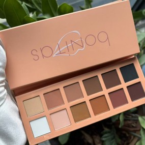 可定制眼影盘 - 12色无滑石粉私标DIY定制标识代工厂家