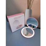 Led Mirror Supplier - Custom Logo Portable Foldable Small Hand Held Travel Folding