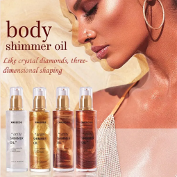 Body Glow Oil Factory - Private Label Vegan Body Glitter Highlighter Liquid Bronzer