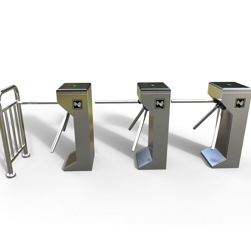QR Scanner Turnstile Supplier - Vertical Tripod Wiegand RFID