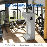 QR Scanner Turnstile Supplier - Vertical Tripod Wiegand RFID
