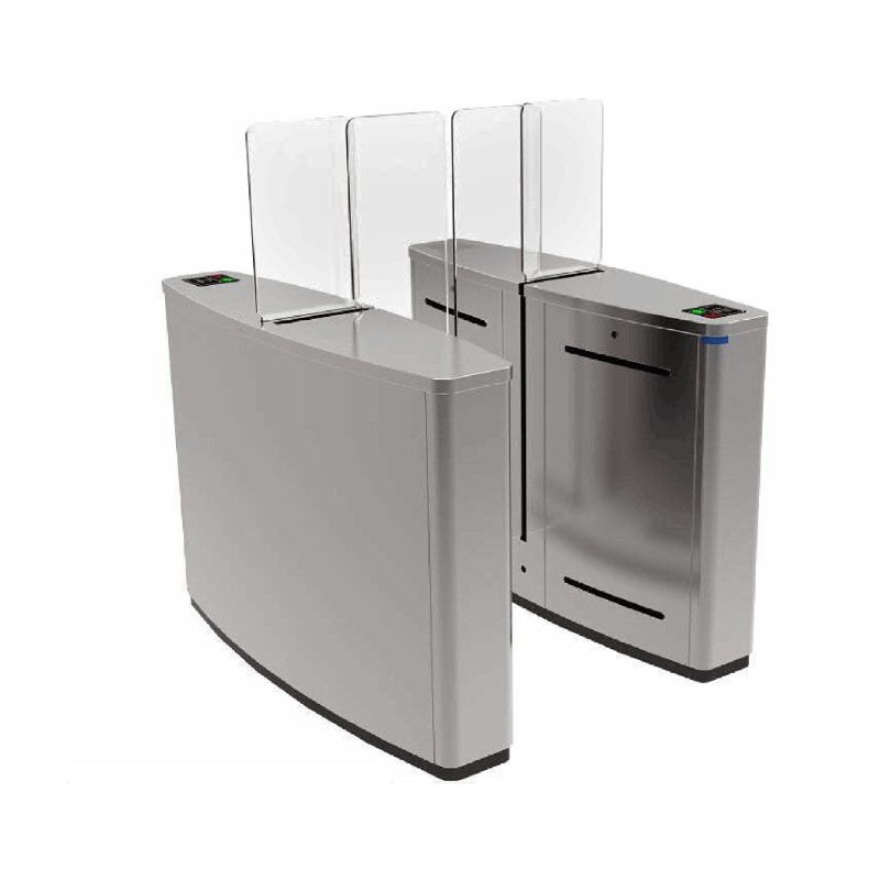 Sliding Turnstile Factory - Tempered Glass Full Height