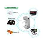 Electric Turnstile Factory - RFID LED Half Height Gate