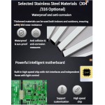 Revolving Turnstile Manufacturer - Waist High Biometric Access