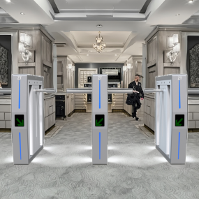 Slim Turnstile Manufacturer - Zento Pedestrian Drop Arm