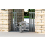 Swing Turnstile Factory - Double Lane Square Half Height