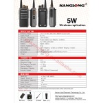 Analog Radio Manufacturer - Kanglong KL-T80 5km IPx4