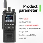 CB Radio Supplier - Zastone CB58 27MHz Citizen Band