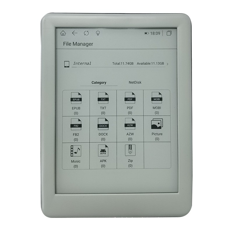 E-paper Reader Manufacturer - 6 Inch Ink Screen Android
