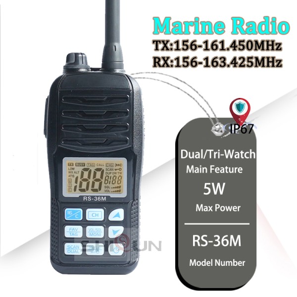 Marine Radio Factory - Quanzhou RS-36m 5W IPX7 VHF