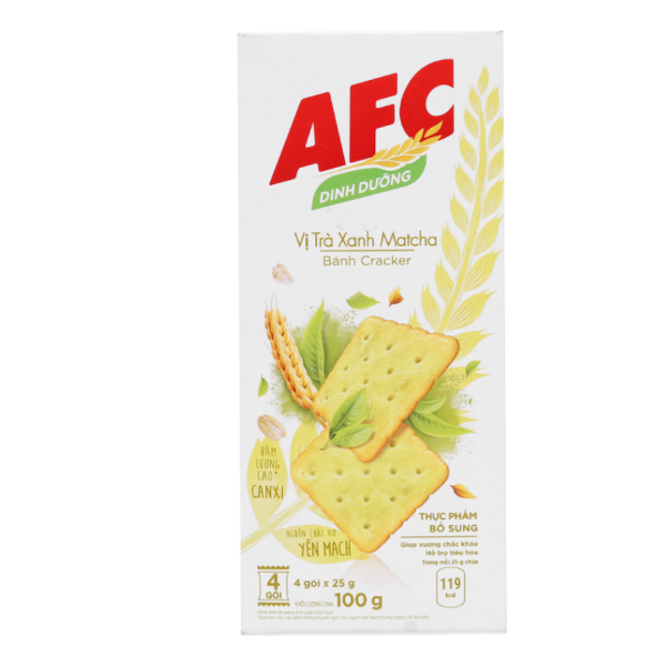 Green Tea Cracker Supplier - AFC Matcha 100g Custom