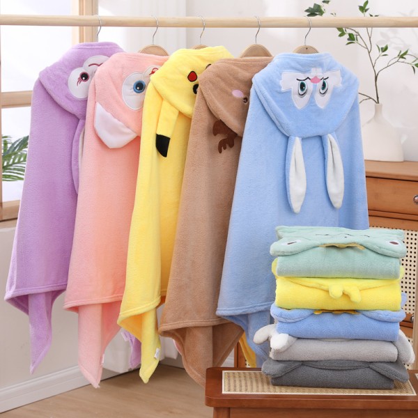 Children Bathrobe Manufacturer - Coral Velvet Hooded