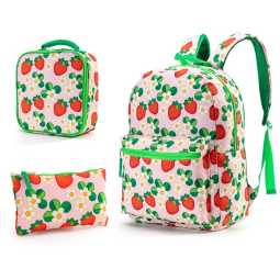 Schoolbag Set Factory - Three-Piece Cartoon Logo