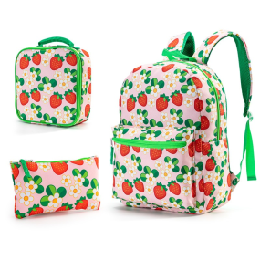 Schoolbag Set Factory - Three-Piece Cartoon Logo