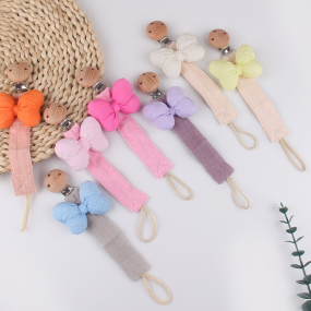 Beech Pacifier Clip Supplier - Cotton Teether Strap