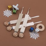 Pacifier Chain Factory - Beech Wooden Holder Clip