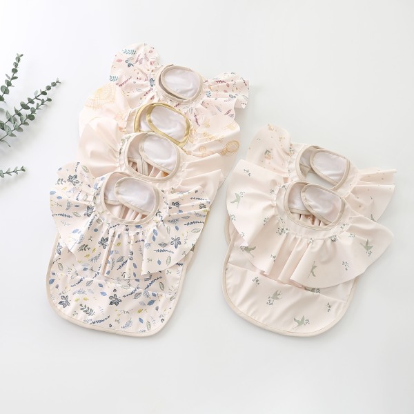 Baby Bib Manufacturer - Cute Print PU Smock Custom