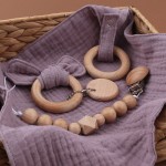 Baby Toy Set Factory - Cotton Towel Wooden Teethers