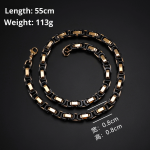 Men's Necklace Manufacturer - 2025 Trendy Gold Plated Byzantine Emperor