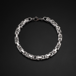 Men's Bracelet Supplier - Byzantine Imperial Stainless Steel Hip-Hop