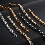 Imperial Bracelet Manufacturer - 6mm Stainless Steel Gold Plated Unisex