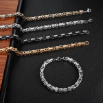 Imperial Bracelet Manufacturer - 6mm Stainless Steel Gold Plated Unisex